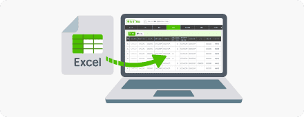 Microsoft Excel®・CSVファイルの取込