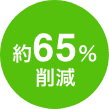 約65%削減